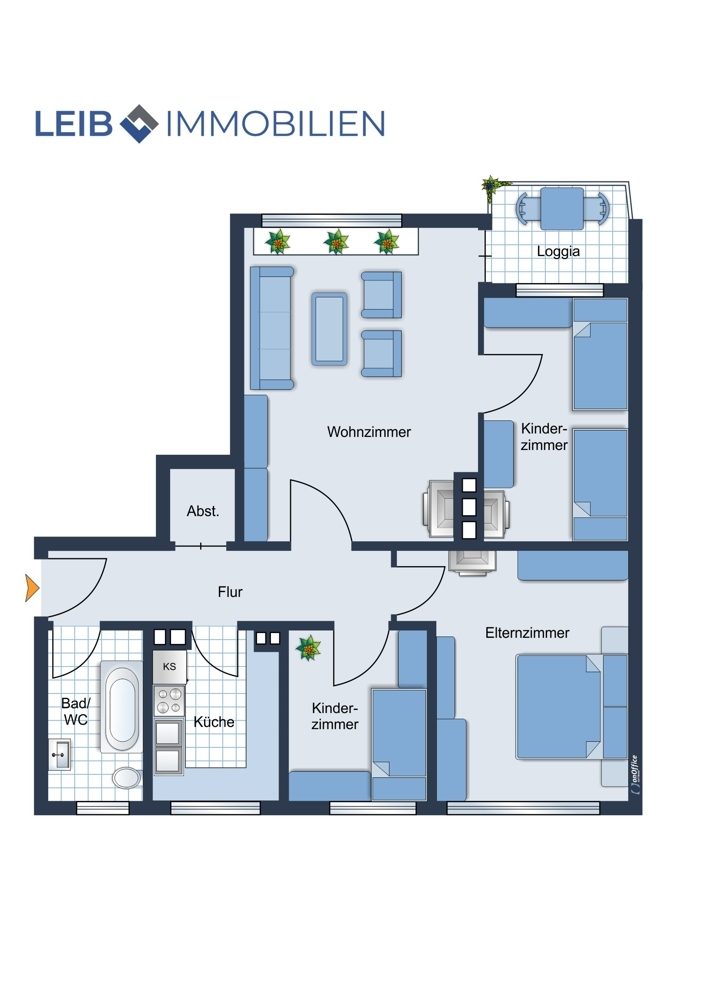 Immobilienangebot - Coburg - Alle - RESERVIERT: Vermietete 4-Zimmer-Wohnung mit Loggia in gefragter Wohnlage von Coburg