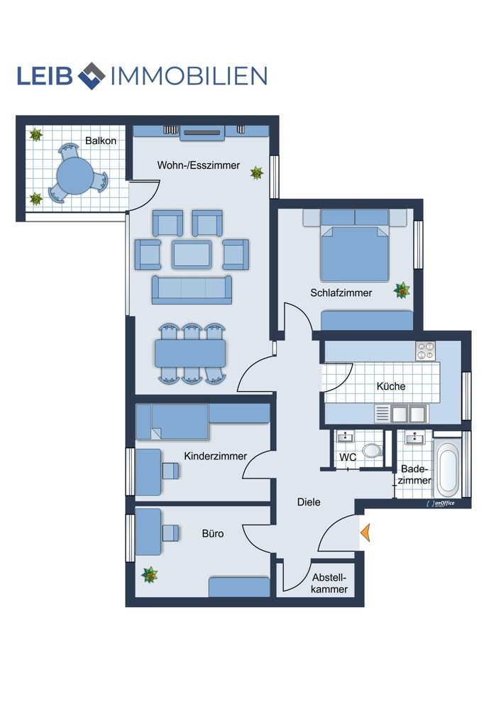 Immobilienangebot - Coburg - Alle - Großzügiges Wohnen für die ganze Familie – 4 Zimmer, hochwertige Küche, Balkon & Stellplatz