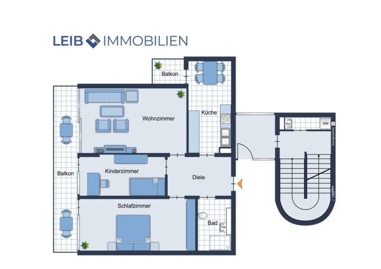 Immobilienangebot - Coburg - Alle - Gut geschnittene 3-Zimmerwohnung mit TG-Stellplatz