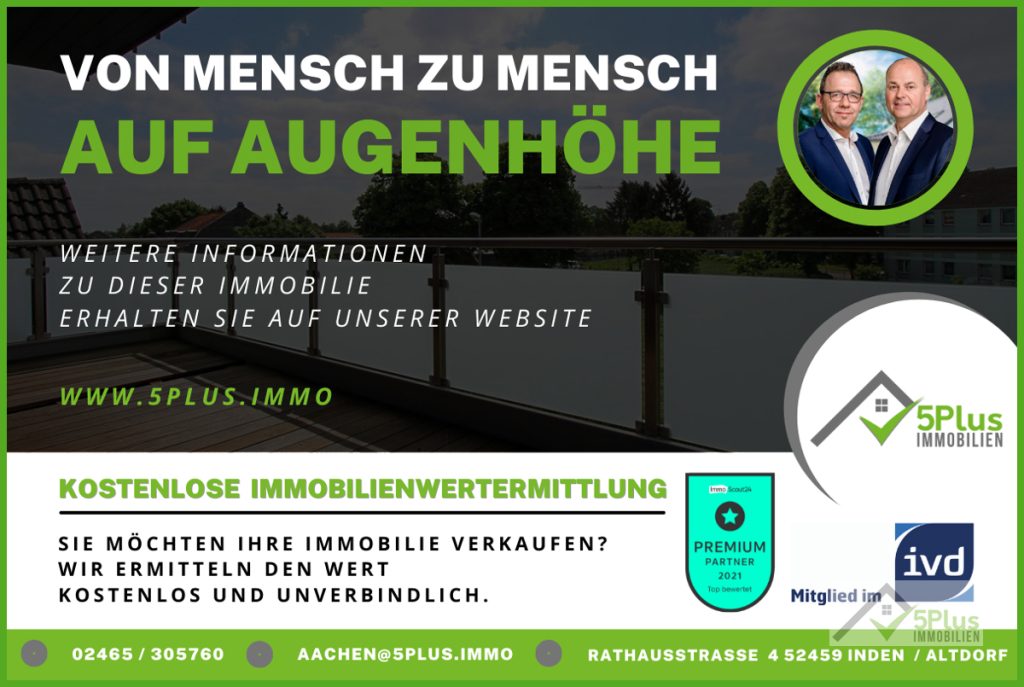 Immobilienangebot - Geilenkirchen - Alle - + 5PLUS + GEILENKIRCHEN + BARRIEREARME 3-ZIMMER PENTHOUSEWOHNUNG MIT EBK UND PKW-STELLPLATZ +