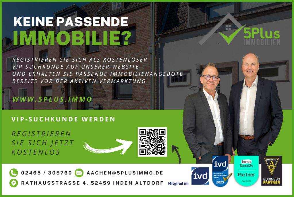 Immobilienangebot - Langerwehe - Alle - + 5PLUS + KLEIN FEIN MEIN + REIHENHAUS MIT GARTEN UND DOPPELGARAGE IN GUTER LAGE VON LANGERWEHE +