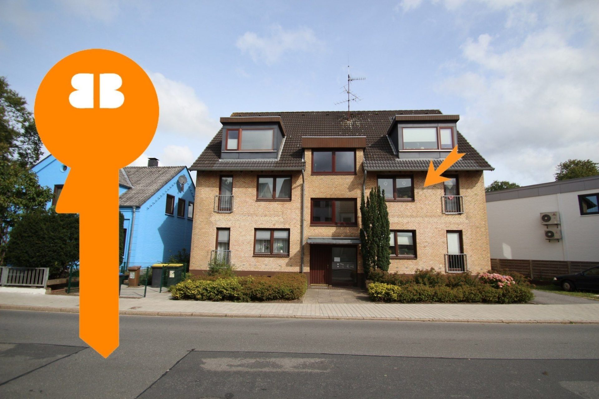 Immobilienangebot - Flensburg - Alle - Innenstadt-/Campusnahe, z.Zt. vermietete 2-Zi.-Whg! Zentraler geht es nicht! Inkl. Außenstellplatz!
