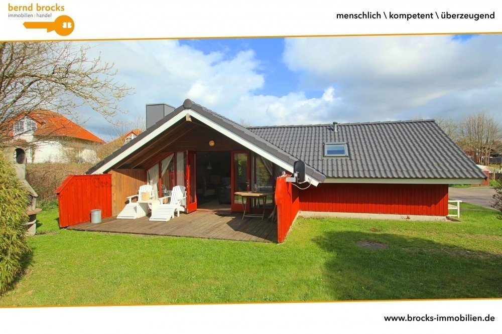 Immobilienangebot - Glücksburg (Holnis) - Alle - 150 Meter bis zum Wasser! Schön modernisiertes Ferienhaus! 
Voll eingerichtet mit Pütt und Pann!