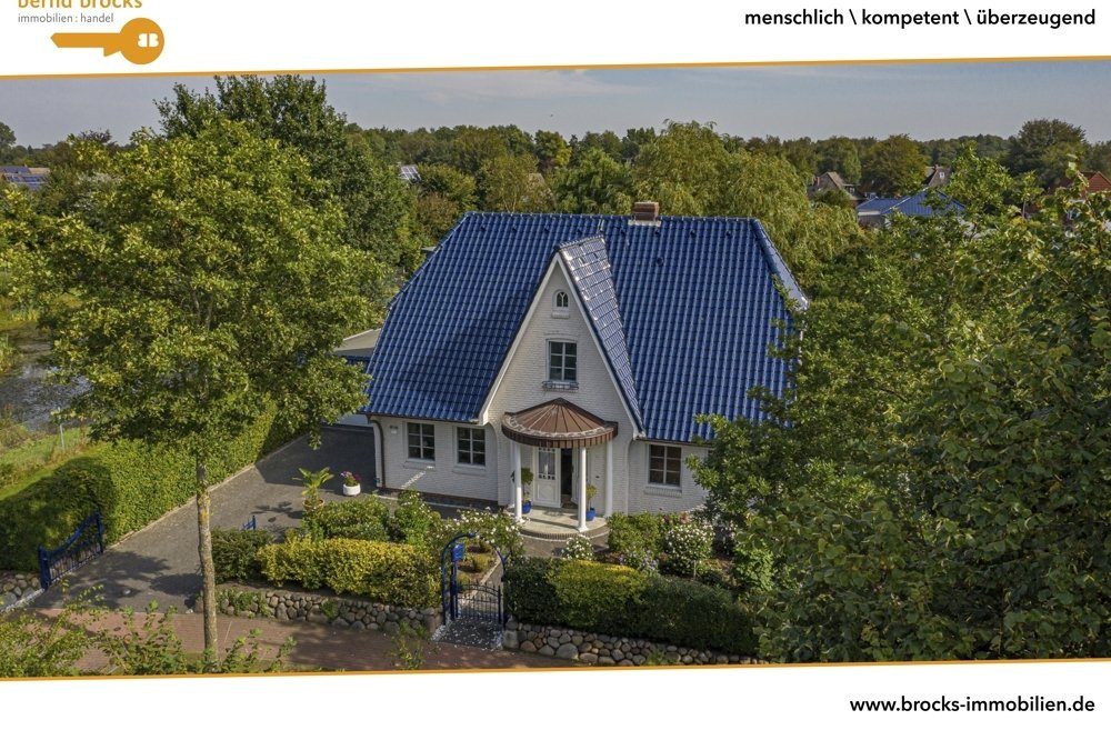 Immobilienangebot - Leck - Alle - Traumhaus in Leck! Stilvolles Landhaus mit tollem Garten, ruhig u. zentral, top gepflegt, 5 SZ etc.