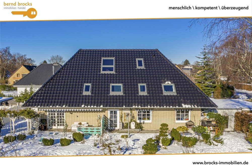 Immobilienangebot - Flensburg - Alle - Westliche Höhe, großzügiges EFH mit Garten
Terrassen in Süd- u. West-Ausr., 8 Zimmer, 320qm W/N-Fl.