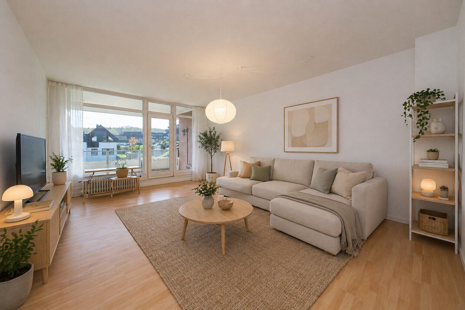 Immobilienangebot - Harrislee - Alle - Wohnen am Wasser: 2,5 Zimmer, 72 m², zwei Balkone und viel Lebensqualität