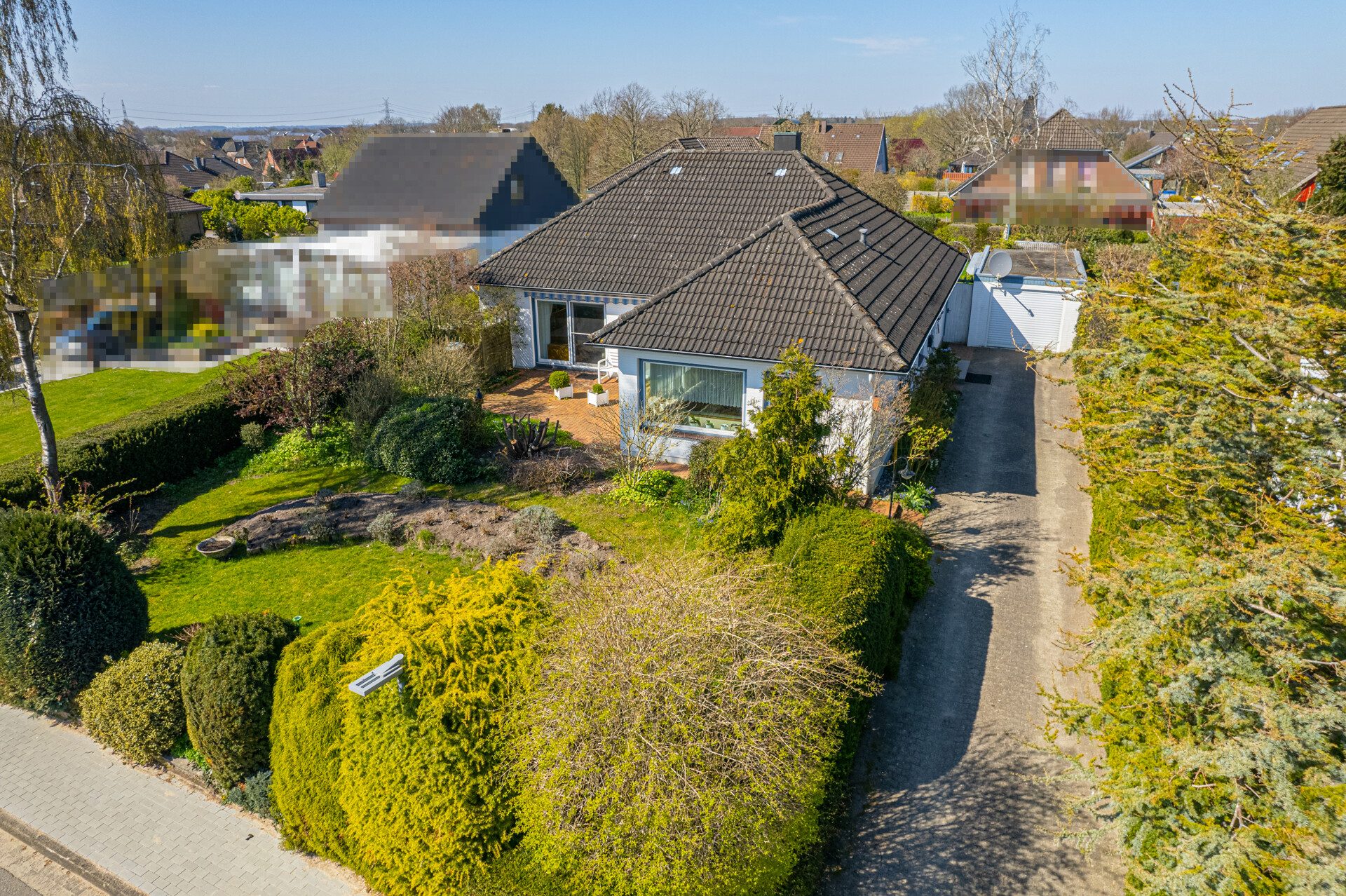 Immobilienangebot - Handewitt - Alle - Toller Bungalow im Dornröschenschlaf! Ruhige Lage!
155qm W/Nfl, 5 Zi, 814qm Grd, Teilkeller, Garage!