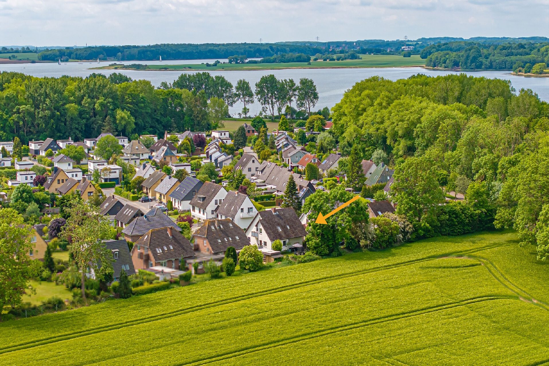 Immobilienangebot - Maasholm Bad - Alle - Wohnen am Wasser - EFH in Naturidylle am Feldrand! Zwei Wohneinheiten: 6 Zi.,175 m² Wfl.