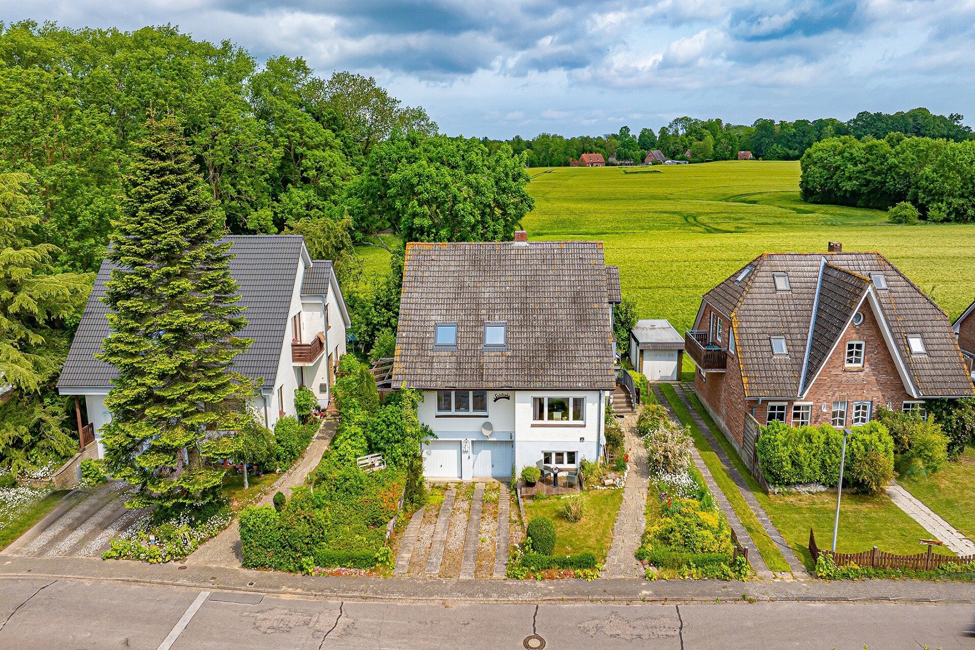 Immobilienangebot - Maasholm Bad - Alle - Wohnen am Wasser - EFH in Naturidylle am Feldrand! Zwei Wohneinheiten: 6 Zi.,175 m² Wfl.
