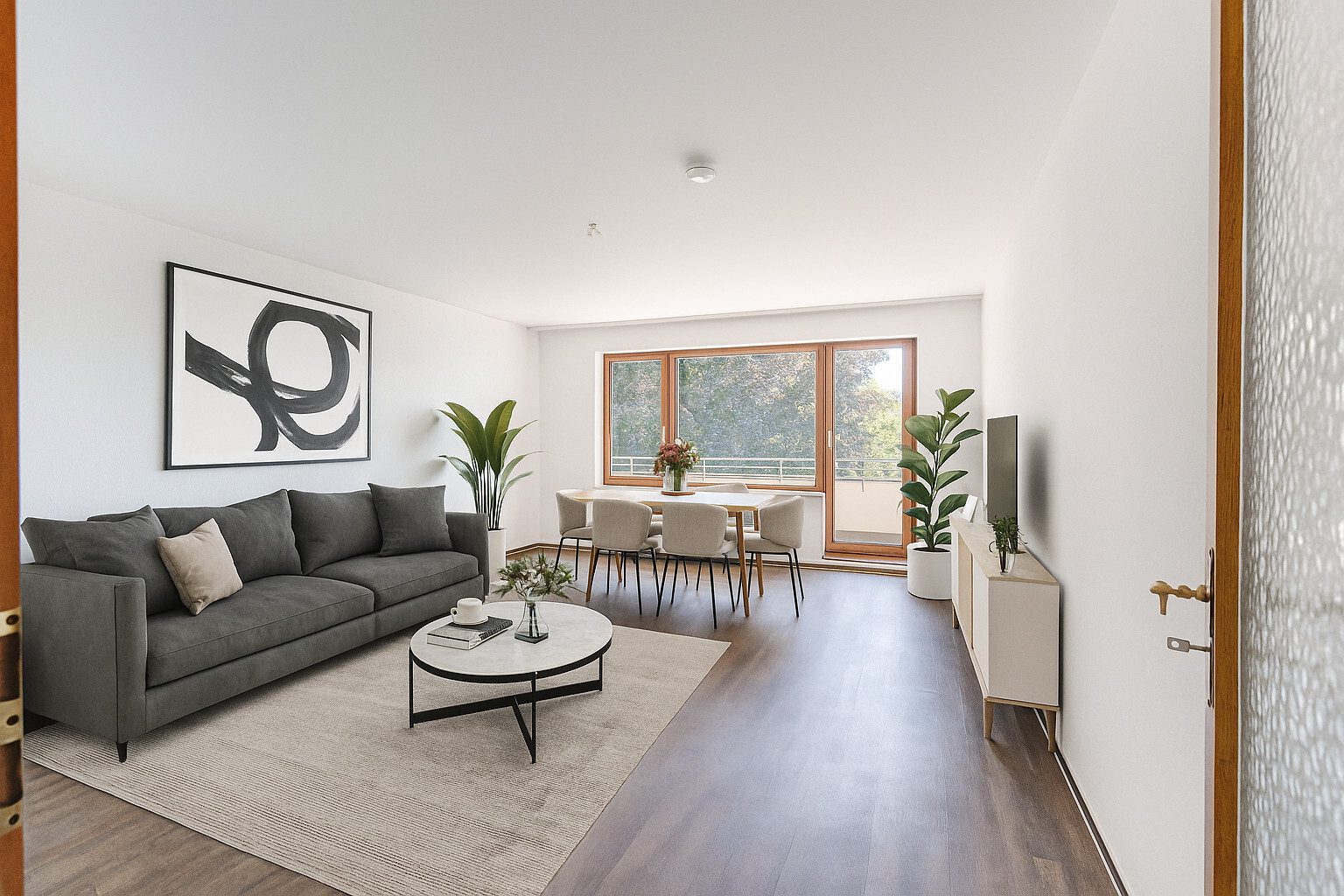 Immobilienangebot - Flensburg - Alle - Hafennähe trifft Wohnkomfort - Großzügige 3-Zimmer-Wohnung mit TG-Stellplatz & Charme!