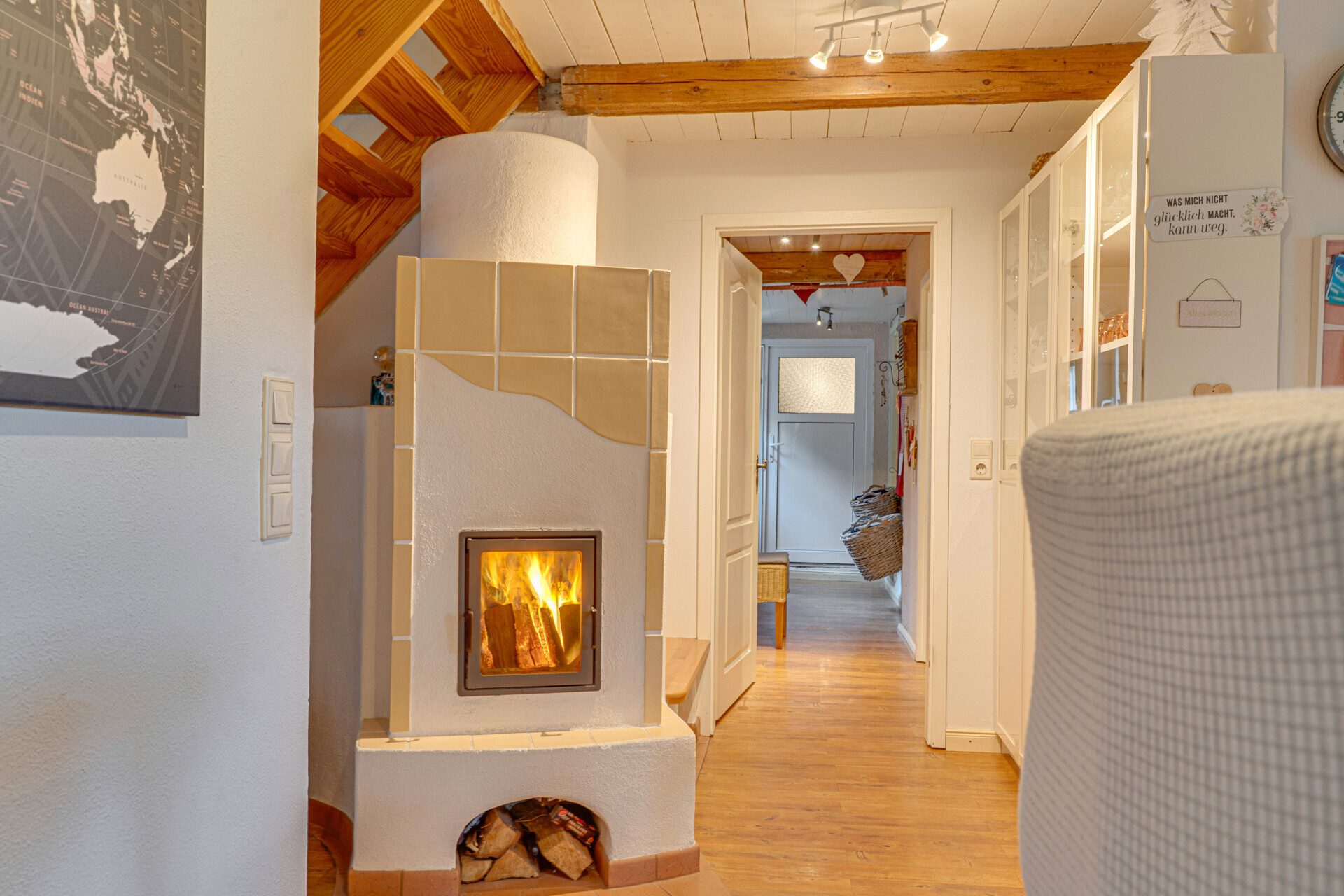Immobilienangebot - Hollingstedt - Alle - Reetgedecktes Juwel: 475m² Grdstck, 136m² Wfl., Partygarage, Kamin, ausgebautes OG & überd. Terasse!