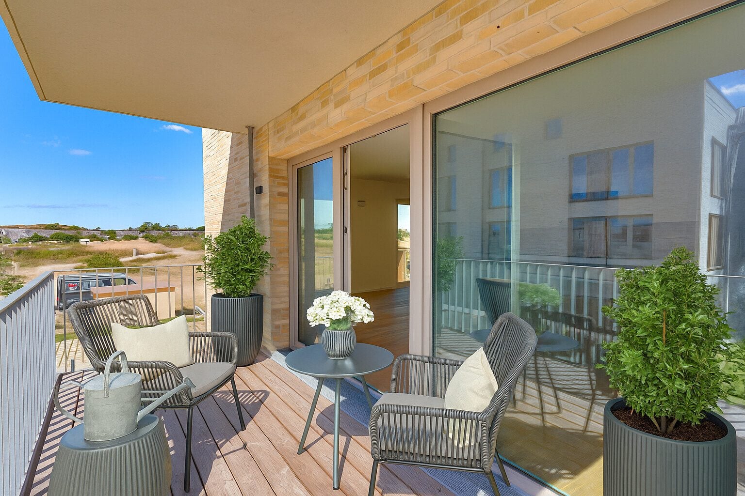 Immobilienangebot - List auf Sylt - Alle - 3-Zi- Whg. im 2 OG mit Dünenblick! 105 m²,  Aufzug, Gäste-WC, Balkon, EBK, wertige Ausst., TG Stpl.