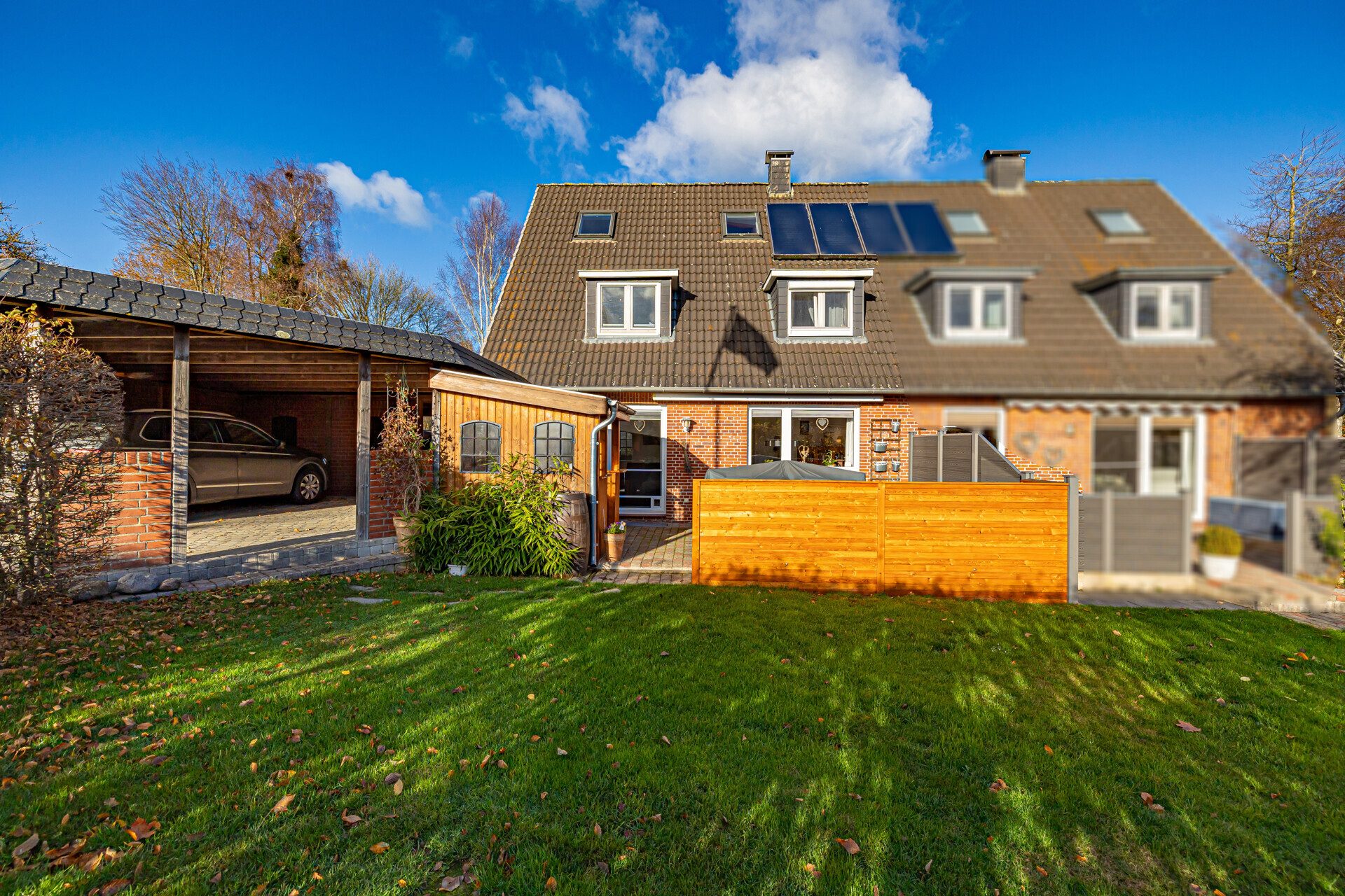 Immobilienangebot - Langballig - Alle - Langballig: Gepflegte DHH in ruhiger Lage 
2000 kernsaniert, Südgarten und neuer Wärmepumpe in Q1 2026