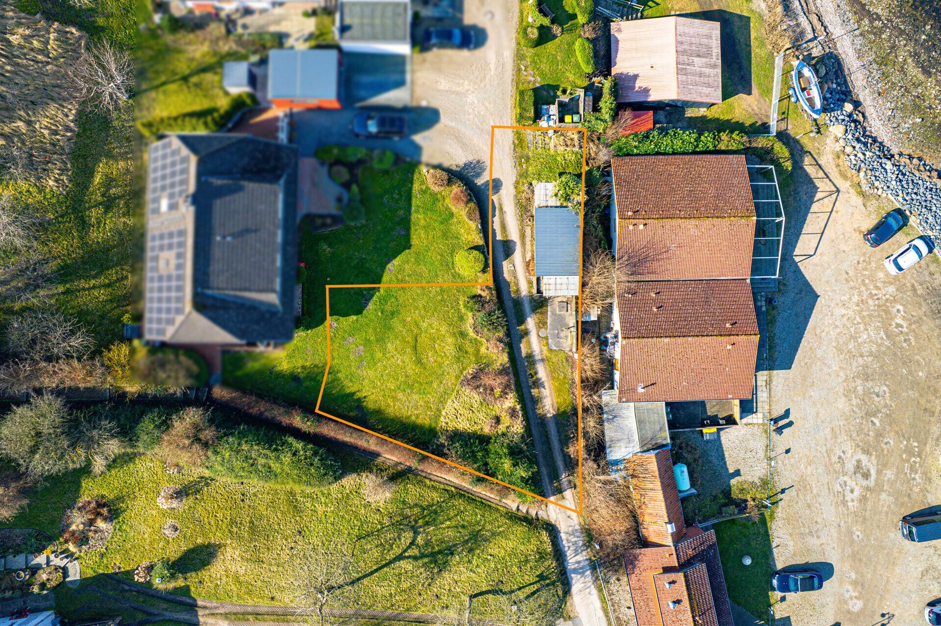 Immobilienangebot - Langballig - Grundstücke - Maritimes ca. 496 m² großes Baugrundstück in begehrter Hafenlage von Langballig mit Baugenehmigung!