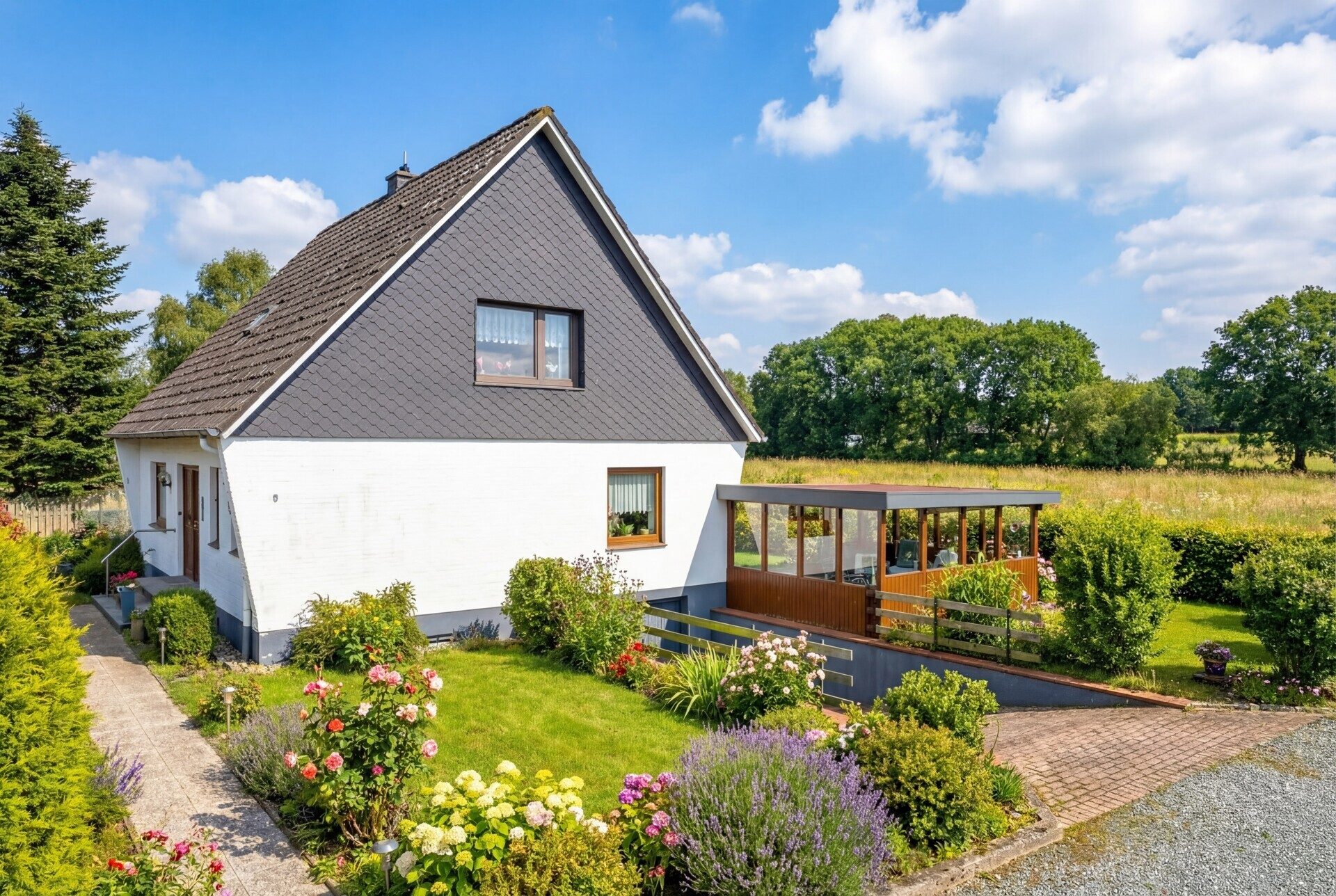Immobilienangebot - Sieverstedt / Stenderupau - Alle - Wohnen mit Weitblick: EFH mit 123 qm Wfl. am Feldrand in ruhiger Sackgassenlage auf 755 qm Grdstk.!