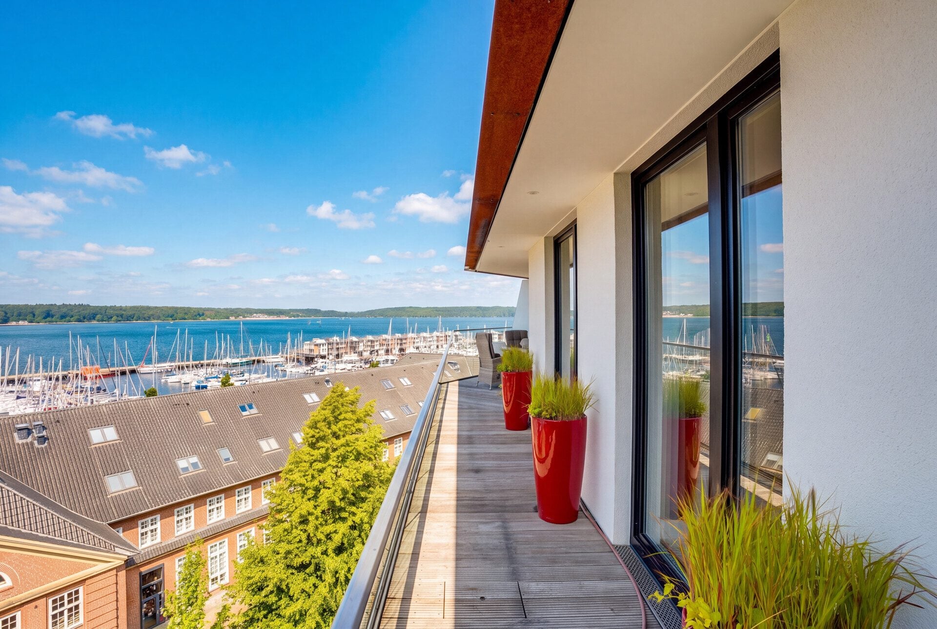 Immobilienangebot - Flensburg - Alle - Exklusiv wohnen mit Panoramablick – Penthouseähnliche Eigentumswohnung in bester Lage von Sonwik