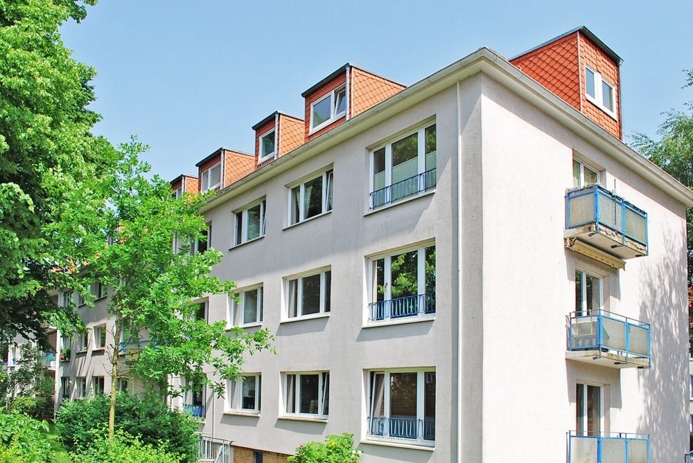 Immobilienangebot - Hamburg - Alle - Ottensen: Gemütliche Dachgeschosswohnung in ruhiger, grüner Wohnanlage