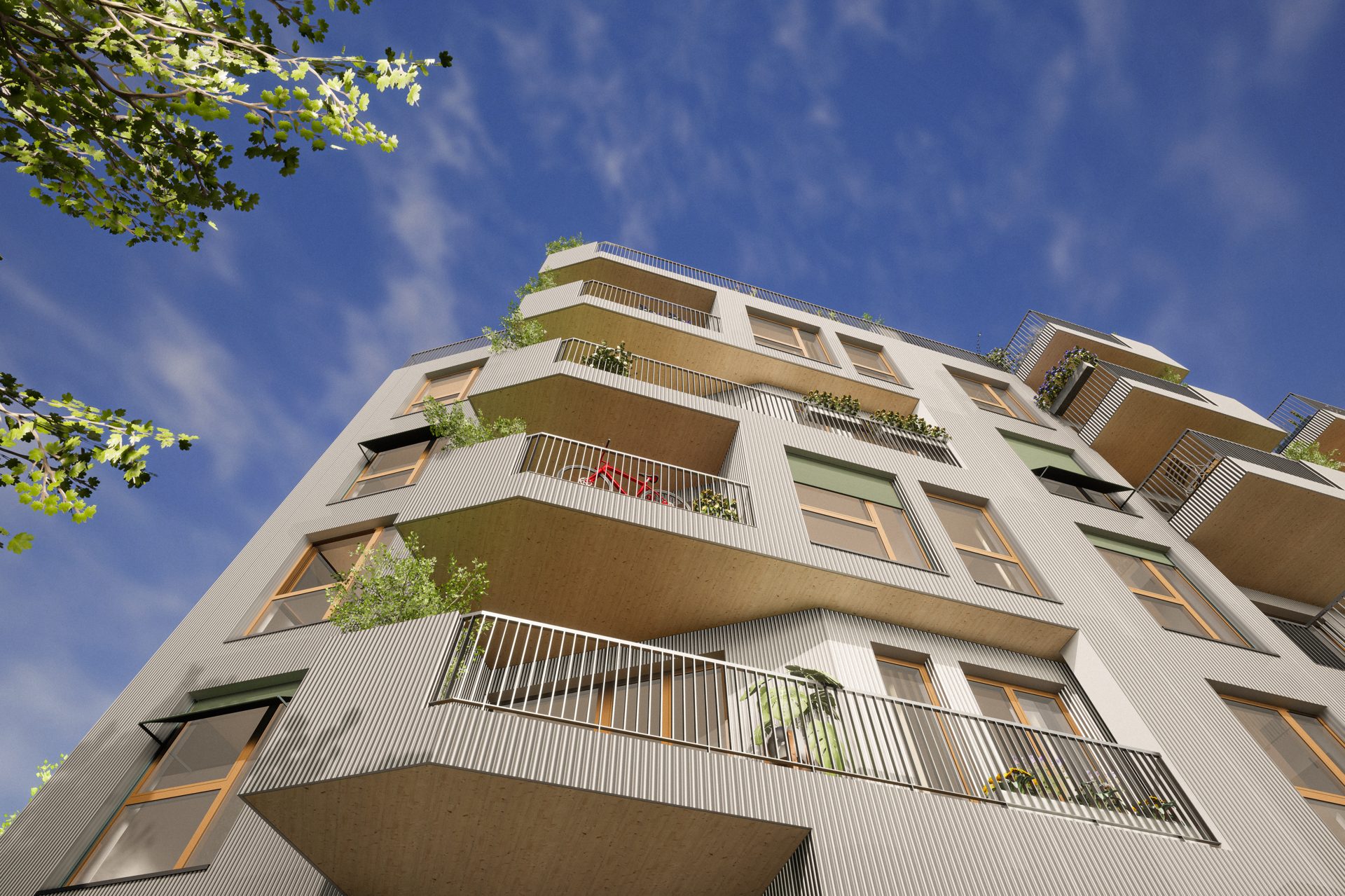 Immobilienangebot - Berlin - Alle - 4-Zimmer Familienwohnung, 3 OG im Holz-Hybridneubau - Fertigstellung noch in 2023
