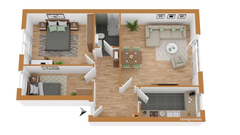 Immobilienangebot - Hamburg Billstedt - Alle - Sanierungsbedürftige 2,5-Zimmer-Wohnung in zentraler Lage von Hamburg-Billstedt mit Stellplatz!