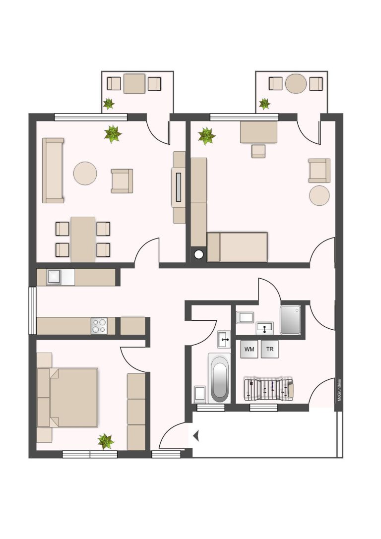 Immobilienangebot - Großhansdorf - Alle - Großzügige und ruhige 3 Zimmer Wohnung im Herzen von Schmalenbeck mit 2 Balkonen und 2 Stellplätzen!
