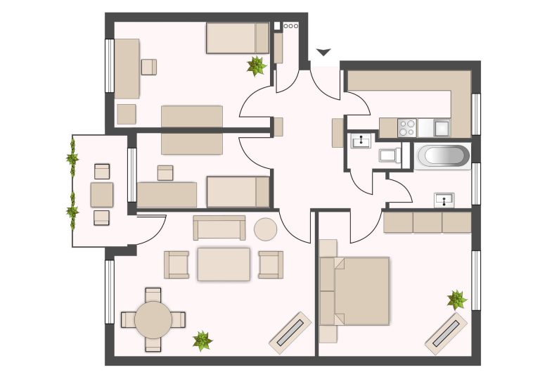 Immobilienangebot - Hamburg - Alle - Schöne 3,5 Zimmerwohnung mit Balkon im idyllischen Alstertal in HH-Sasel!