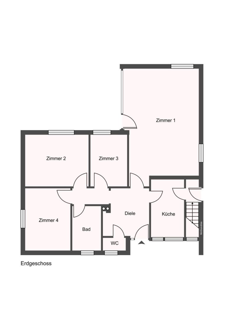 Immobilienangebot - Hamburg - Alle - Sasel - Ihr Zuhause nach Maß: Bungalow mit Ausbaukonzept auf idyllischem Grundstück in zweiter Reihe