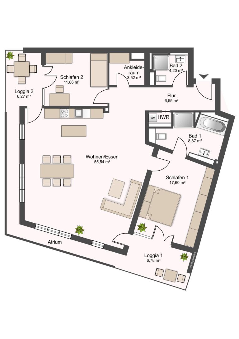 Immobilienangebot - Hamburg - Alle - Traumhafte Wohnung in exklusiver Lage mit fabelhaftem Ausblick und Ausstattung in der Hafencity!