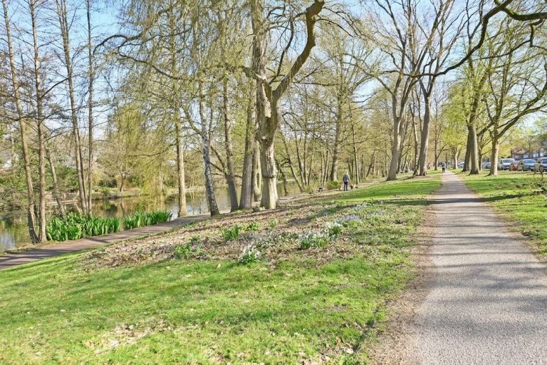 Immobilienangebot - Hamburg / Alsterdorf - Alle - Helle, sonnige Eigentumswohnung - Ruhiges, grünes Wohnen direkt am Alsterlauf mit Kamin und TG