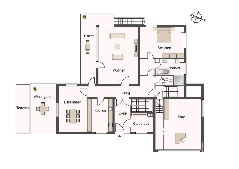 Immobilienangebot - Hamburg - Alle - Großzügiges und gepflegtes Ein/Zweifamilienhaus in begehrter Lage von Hamburg Heimfeld.