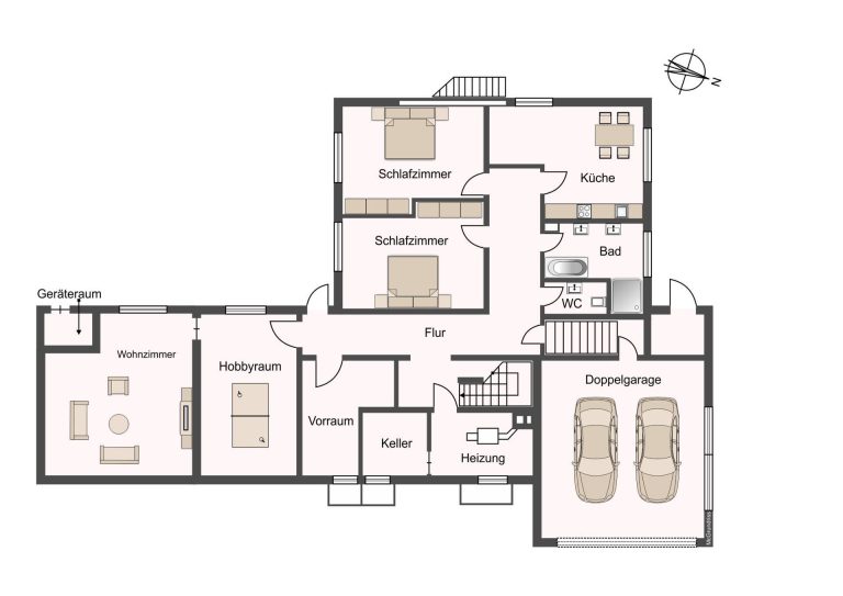 Immobilienangebot - Hamburg - Alle - Großzügiges und gepflegtes Ein/Zweifamilienhaus in begehrter Lage von Hamburg Heimfeld.