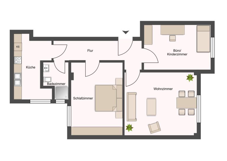 Immobilienangebot - Hamburg - Alle - Hochwertig sanierte Erdgeschosswohnung im begehrten Hamburg-Eppendorf. 2,5 Zimmer vermietet!
