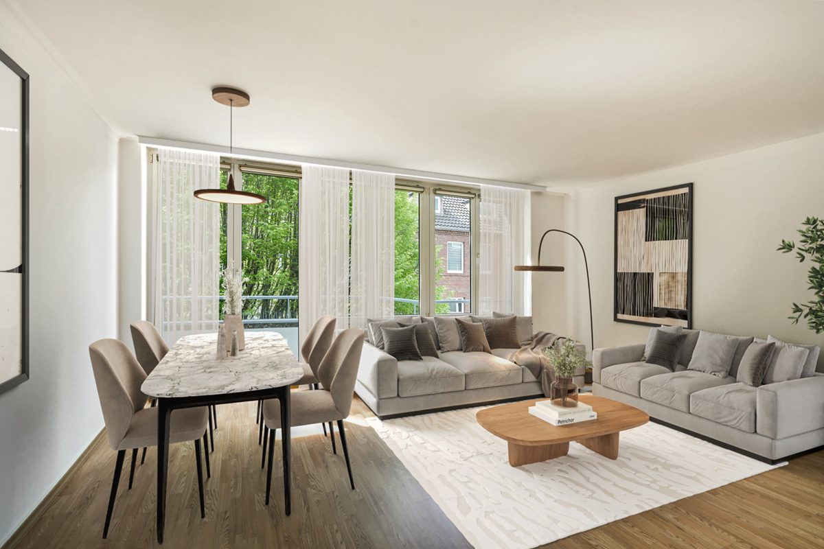 Immobilienangebot - Aachen - Alle - Modernisierte 2 Zimmer Wohnung mit Balkon in zentraler Innenstadtlage von Aachen