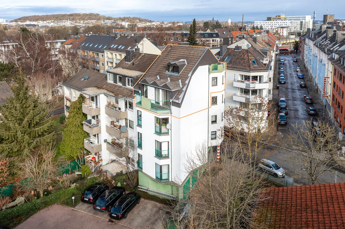 Immobilienangebot - Aachen - Alle - Wohnen mit Weitblick – Maisonette Wohnung mit zwei Dachterrassen in Toplage von Aachen