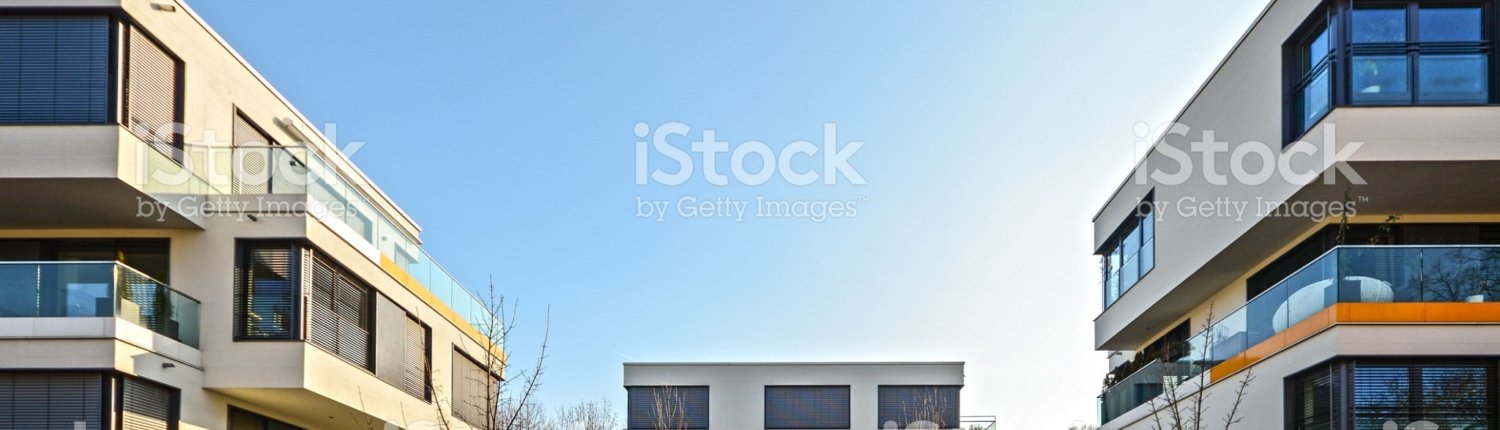 Modern housing in the city - urban residential buildings