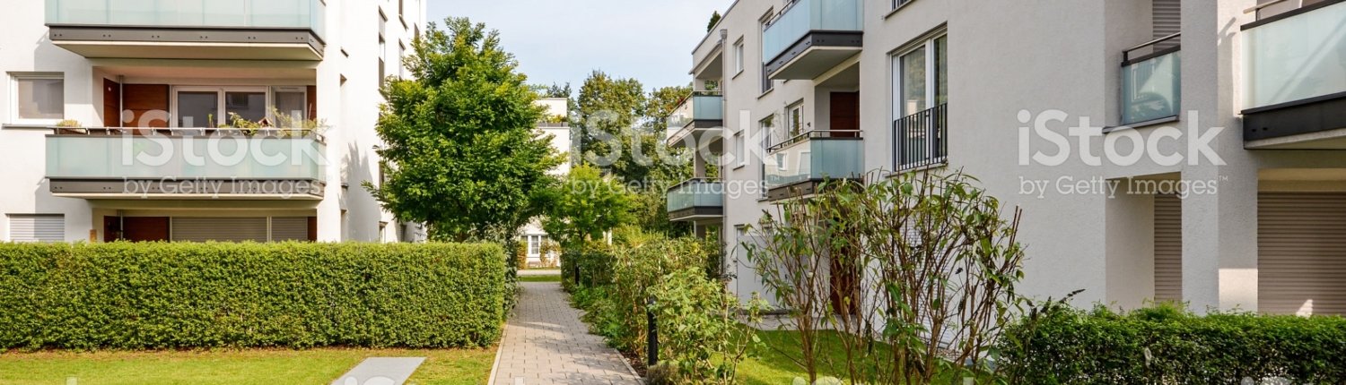 Modern residential buildings, apartments in a new urban housing
