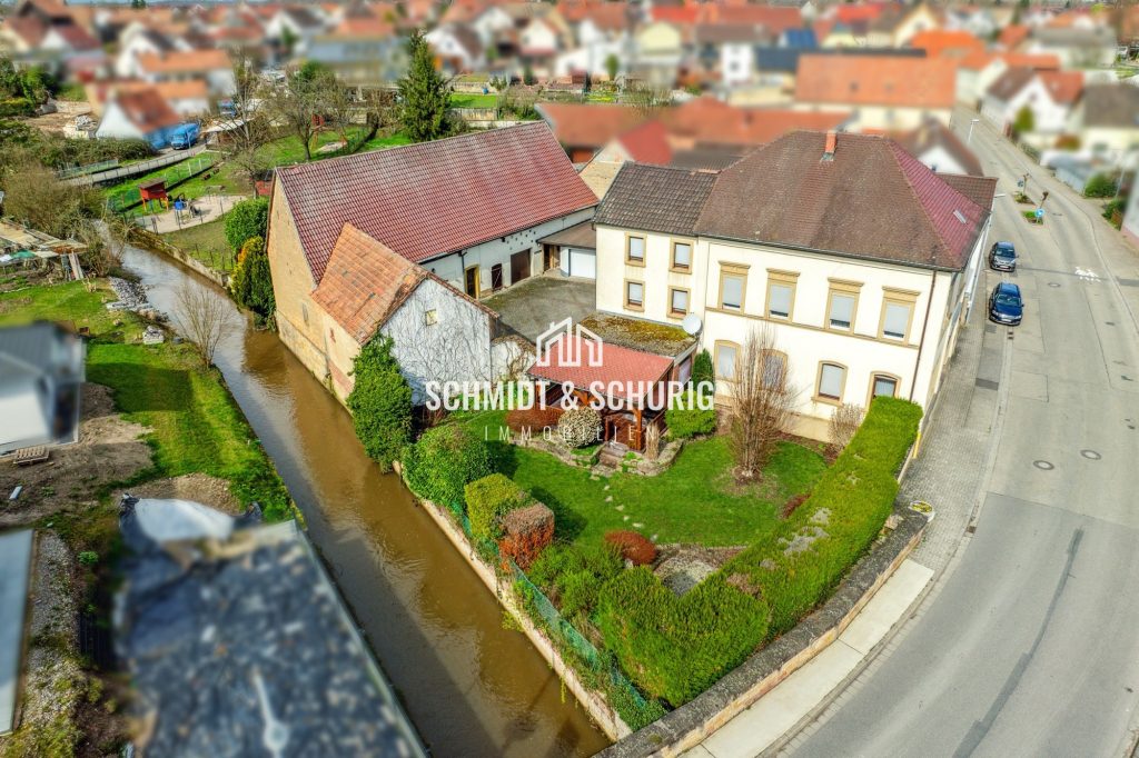 Immobilienangebot - Hördt - Alle - Ensemble aus zwei charaktervollen Gebäuden und großem Grundstück.