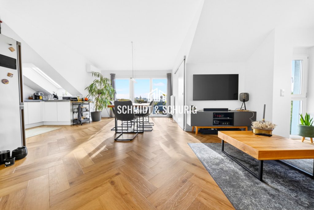 Immobilienangebot - Bruchsal / Büchenau - Alle - Hochwertige 3-Zimmer-Wohnung unter dem Dach – ideal für Eigennutzer und Anleger