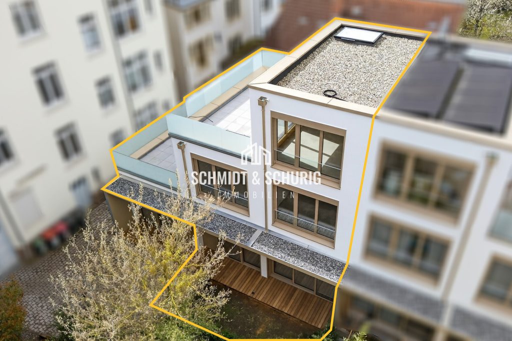 Immobilienangebot - Karlsruhe - Alle - Exklusive Doppelhaushälfte mit Gartenanteil und Dachterrassen