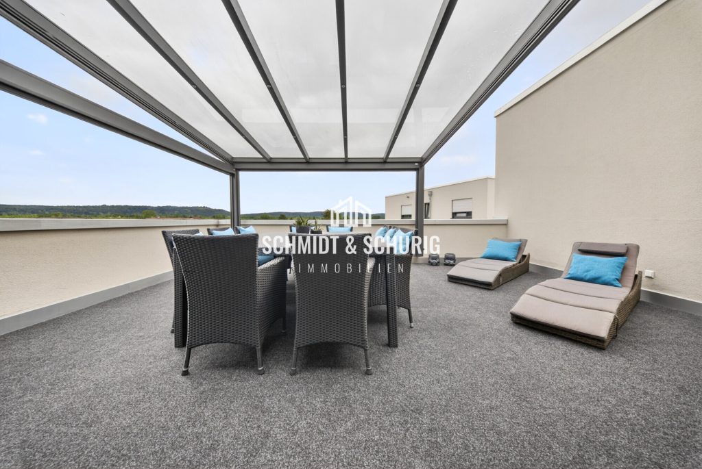 Immobilienangebot - Bruchsal / Büchenau - Alle - Eigentumswohnung in gehobener Ausstattung mit Dachterrasse
