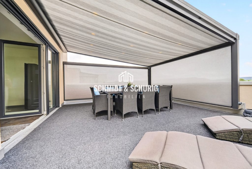 Immobilienangebot - Bruchsal / Büchenau - Alle - Eigentumswohnung in gehobener Ausstattung mit Dachterrasse