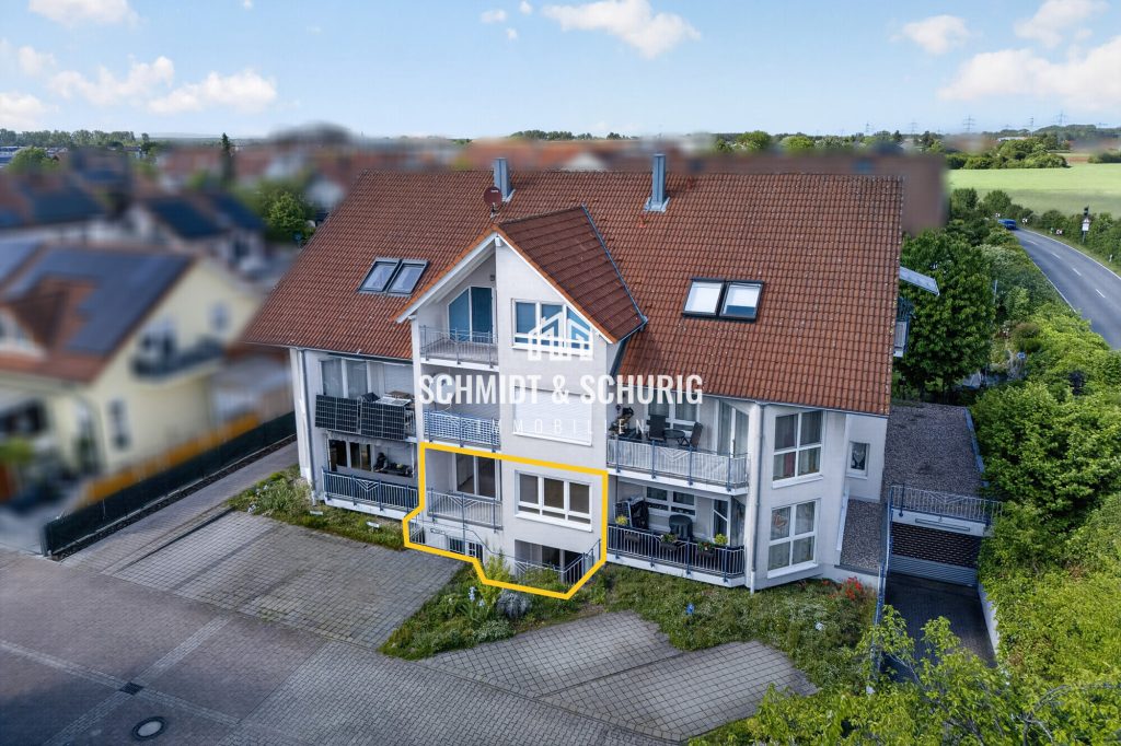 Außenansicht Immobilienangebot - Linkenheim-Hochstetten - Alle - Charmante Maisonettewohnung mit Balkon & Terrasse – Stilvolles Wohnen auf zwei Ebenen