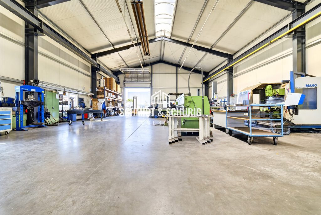 Immobilienangebot - Bad Rappenau - Alle - Produktionshalle mit 10‑t-Kran, Büros und gepflastertem Hof in Bad Rappenau