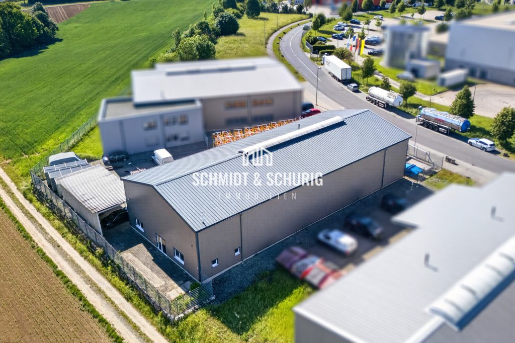Immobilienangebot - Bad Rappenau - Alle - Produktionshalle mit 10‑t-Kran, Büros und gepflastertem Hof in Bad Rappenau