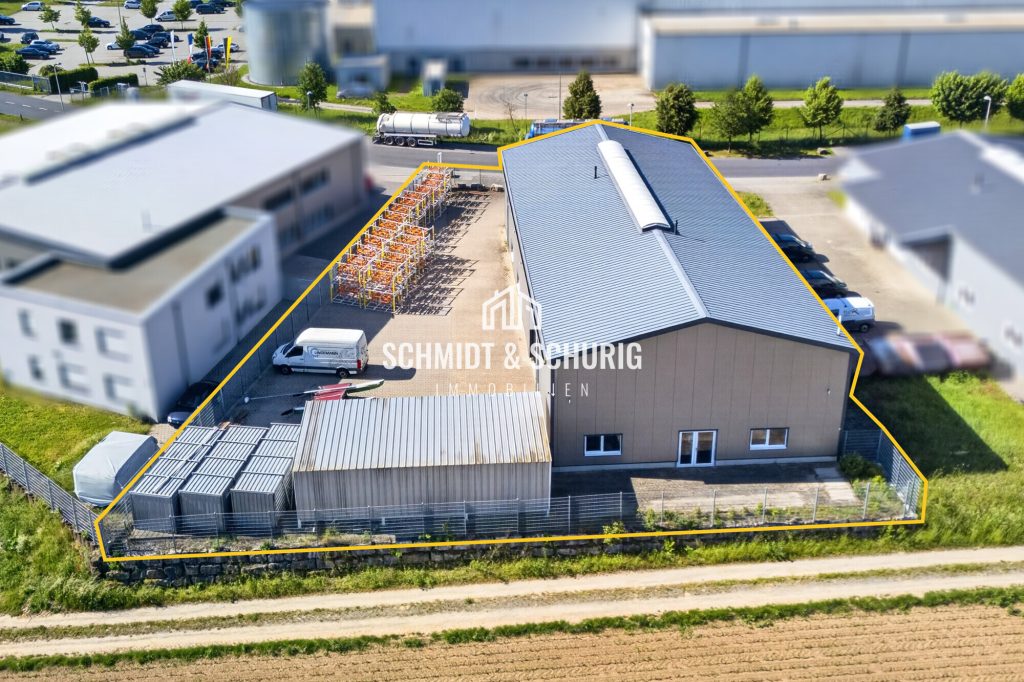 Immobilienangebot - Bad Rappenau - Alle - Produktionshalle mit 10‑t-Kran, Büros und gepflastertem Hof in Bad Rappenau