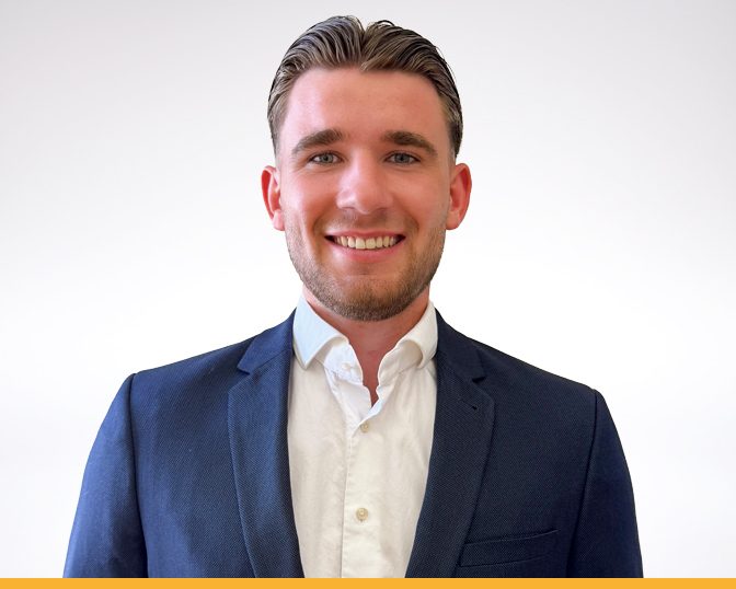 Ein Foto des Immobilienkaufmanns Marvin Kleinmair