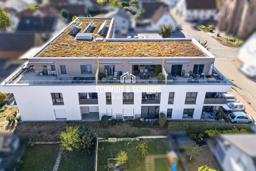 Immobilienangebot - Dettenheim / Rußheim - Alle - Modernes seniorengerechtes Wohnen mit großer Dachterrasse