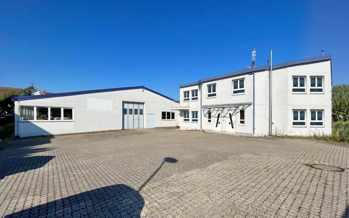 Immobilienangebot - Eschbach - Gewerbe - Großzügige Gewerbehalle mit Büro- und Wohngebäude und Nähe zum Gewerbepark Breisgau