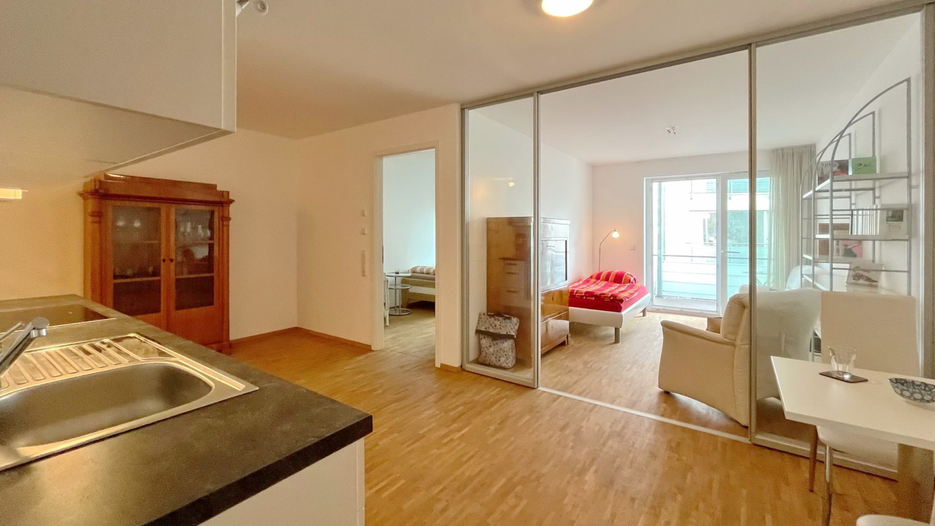 Immobilienangebot - Merzhausen - Wohnen & Investment & Rest - Gemütliche 2-Zimmer-Wohnung mit überdachtem Balkon