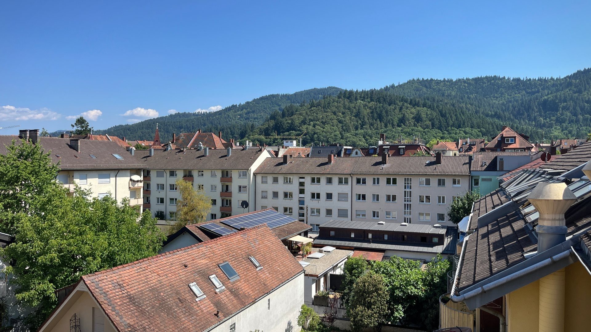 Immobilienangebot - Freiburg i. Br. / Oberau - Wohnen & Investment & Rest - Vermietetes 1-Zimmer-Studentenapartment mit herrlichem Ausblick direkt an der Dreisam
