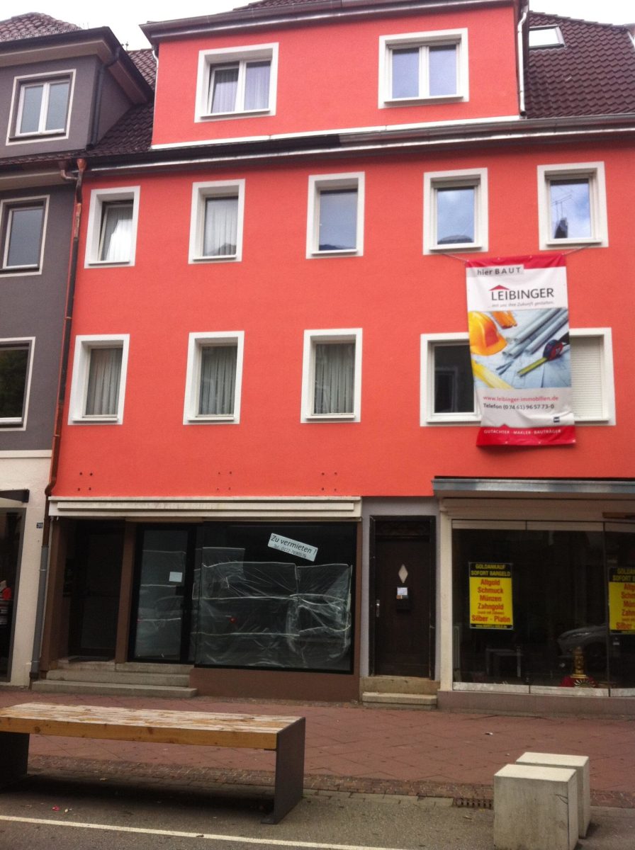 Ingo Leibinger Immobilienvermittlung - Immobilienangebot - Tuttlingen - Alle - 1a Ladenfläche in der Fussgängerzone von Tuttlingen